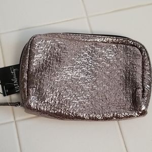 3 for $15. Ulta gunmetal makeup bag metallic